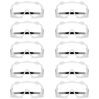 Gogle okulary ochronne BHP przeciwpyłowe - zestaw 10 szt.