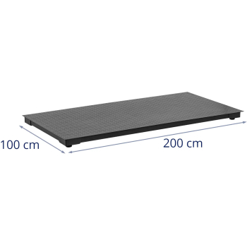 Waga platformowa weterynaryjna dla zwierząt 100 x 200 cm 1.5 t / 2 kg