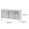 Szafa grzewcza podgrzewacz do talerzy 30-80 C 160 x 60 x 85 cm 2.4kW