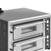 Piec do pizzy podwójny z szamotem na 8 pizz śr. 33 cm 400 V 8400 W