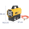 Nagrzewnica dmuchawa gazowa budowlana do 160 m2 20 kW
