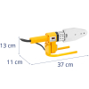 Zgrzewarka do rur PP PB PE PV o śr. 20-63 mm 300C 950 W - zestaw