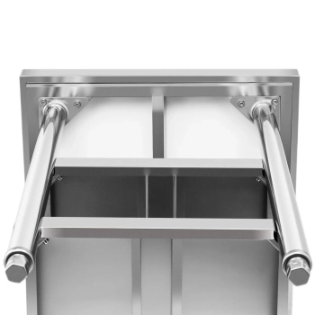 Stół blat roboczy centralny stalowy 3 poziomy 120 x 60 cm do 600 kg