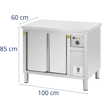 Szafa grzewcza podgrzewacz do talerzy 30-80 C 100 x 60 x 85 cm 2.4kW
