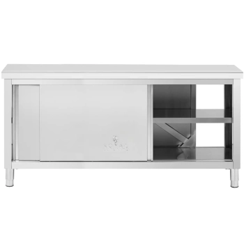 Stół blat roboczy centralny z szafką przelotową STAL 180 x 60 cm