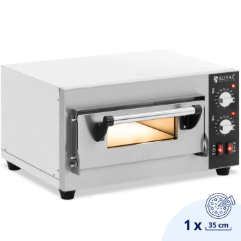 Piec do pizzy elektryczny z kamieniem szamotowym na 1 pizzę śr. 35 cm 2000 W