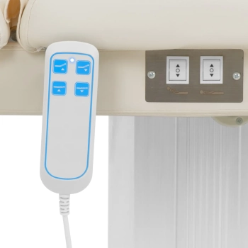 Łóżko stół kosmetyczny do masażu elektryczny 2 silniki 300 W LIMOGES - białe