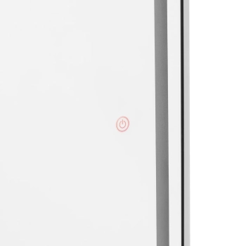 Konsola konsoleta fryzjerska lustro z oświetleniem LED ośmiokątne 180 x 70 cm - srebrne