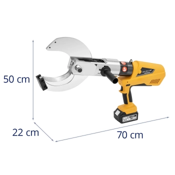 Nożyce do kabli przewodów hydrauliczne akumulatorowe 630 bar 120 mm
