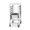 Wózek do transportu pojemników 7 x GN 1/1 z blatem roboczym - Hendi 810668