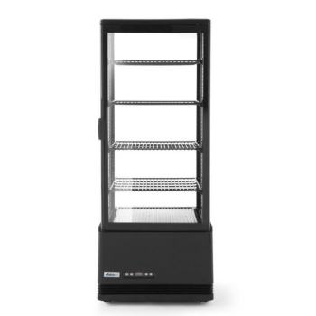 Witryna chłodnicza cukiernicza 4 półki 98L LED - czarna