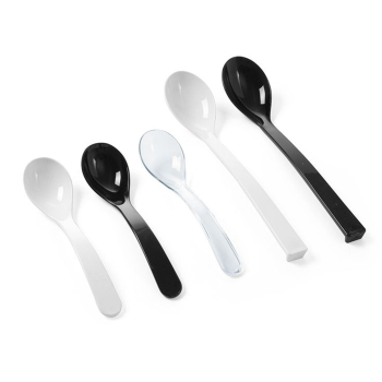 Łyżka do sałatek z tworzywa SAN do 80C czarna dł. 335 mm - Hendi 564455