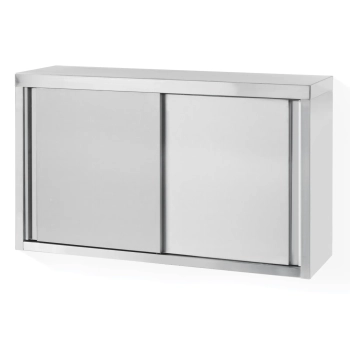 Szafka wisząca ścienna stalowa do kuchni z drzwiami suwanymi 120x60x40cm - Hendi 811214