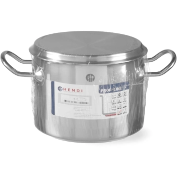 Garnek średni Profi Line z pokrywką 4 l śr. 200 x 130 h - Hendi 831205