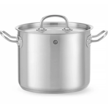 Garnek wysoki Kitchen Line z pokrywką 5 l śr. 200 x 160 h - Hendi 837207