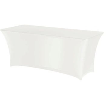 Obrus prostokątny bez prasowania 150x760cm tkanina Jersey biały - Hendi 814390