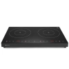 Kuchenka indukcyjna nastawna z panelem dotykowym 2 pola grzewcze Black Line śr. 22 cm 3500 W - Hendi 239414