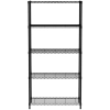 Regał magazynowy skręcany 5 półkowy czarny 91x45x183 cm - Hendi 812990