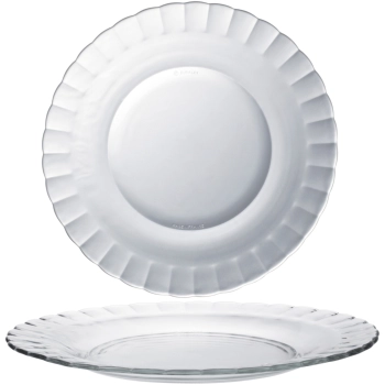 Talerz płytki Duralex PICARDIE transparentny 230 x 20 mm - zestaw 6 szt.