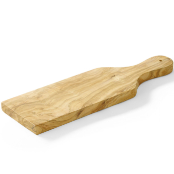 Deska do serwowania z drewna oliwnego z uchwytem 350 x 120 x 18 mm - Hendi 505243