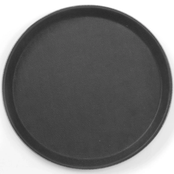 Taca kelnerska antypoślizgowa okrągła śr. 50cm czarna - Hendi 508787
