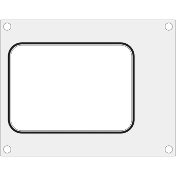 Matryca forma do zgrzewarek MCS na tackę bez podziału 187x137 mm - Hendi 805565