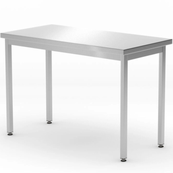 Stół blat roboczy do kuchni centralny stalowy Budget Line 800 x 600 x 850 mm - Hendi 817063