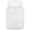 Słoik kwadratowy z pokrywką gwint 63/485 transparentny 500ml