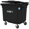 Kontener pojemnik na odpady śmieci komunalne PZH EN 840-2 DIN 1100L - czarny