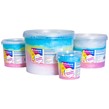 Kolorowa tęczowa wata cukrowa Rainbow Cotton Candy 10L
