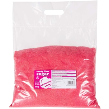Kolorowy cukier do waty cukrowej czerwony o smaku arbuzowym 5kg
