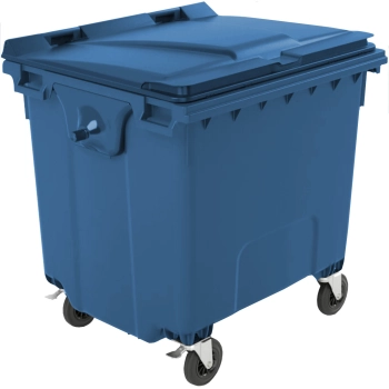 Kontener pojemnik na odpady śmieci komunalne PZH EN 840-2 DIN 1100L - niebieski