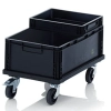 Wózek transportowy ESD do skrzynek pojemników EUR 60x40cm