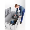 Skrzyniopaleta skrzynia kontener 610L z paletą i pokrywą 120x100x76 cm UN ADR