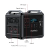 Przenośna stacja ładująca + powerbank BS006 Super Mini 2000W czarny