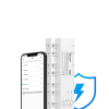 Inteligentny przełącznik miernik zużycia prądu mocy WiFi Ethernet SPM-4Relay