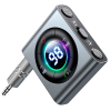 Transmiter audio Bluetooth AUX nadajnik-odbiornik do samochodu telewizora szary