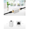 Złączka łącznik kabli sieciowych skrętki RJ45 biały