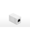 Złączka łącznik kabli sieciowych skrętki RJ45 biały