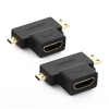 Przejściówka adapter ze złącza HDMI Typ A mini HDMI - micro HDMI
