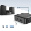 2w1 Nadajnik + odbiornik transmiter Bluetooth 5.0 do muzyki czarny
