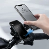 Rowerowy uchwyt na smartfon telefon z ładowarka solarną panelem słonecznym czarny