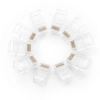 Wtyczka końcówka skrętki RJ45 8P8C UTP Cat. 5 5e przezroczysty 100szt.