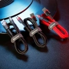 Wytrzymały elastyczny kabel przewód USB microUSB 1.5A 2M czarno-szary