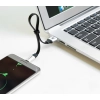 Płaski kabel przewód USB USB-C z uchwytem 2A 23CM czarny