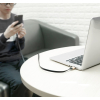 Płaski kabel przewód USB USB-C z uchwytem 2A 23CM czarny