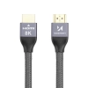 Kabel przewód HDMI 2.1 8K 60 Hz 48 Gbps 4K 120 Hz 2K 144 Hz 1 m srebrny