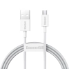 Superior kabel przewód USB microUSB do szybkiego ładowania 2A 1m biały