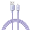 Kabel przewód do szybkiego ładowania i transferu danych USB USB-C 100W 1.2m fioletowy