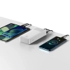 Bipow powerbank z szybkim ładowaniem 30000mAh kabel USB-A microUSB 0.25m biały